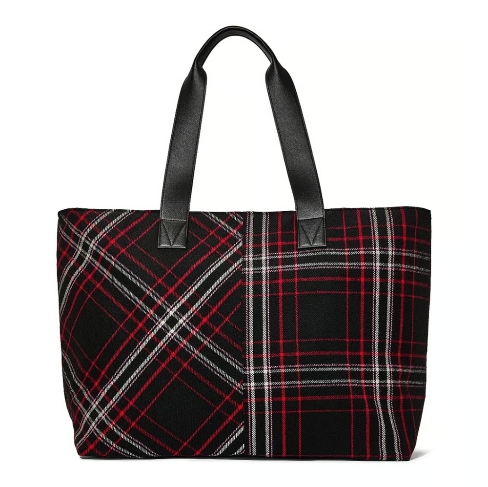 Victoria's Secret Plaid Tote Bag - Picture 2 of 4